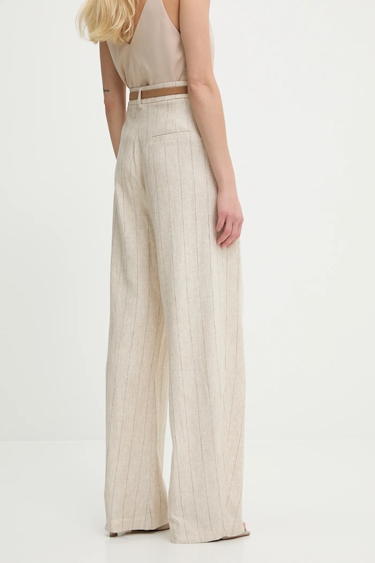 Oblečení Kalhoty s příměsí lnu Answear.LAB 2627.HAK béžová