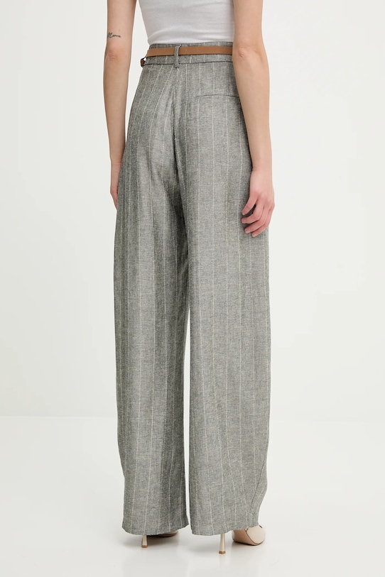 Oblečení Kalhoty s příměsí lnu Answear.LAB 2627.HAK šedá