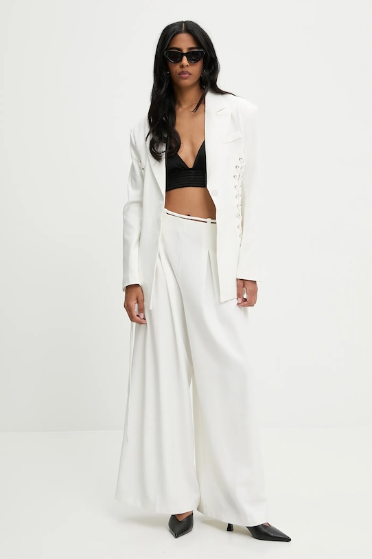 Answear Lab pantaloni P4570.iak alb WW25