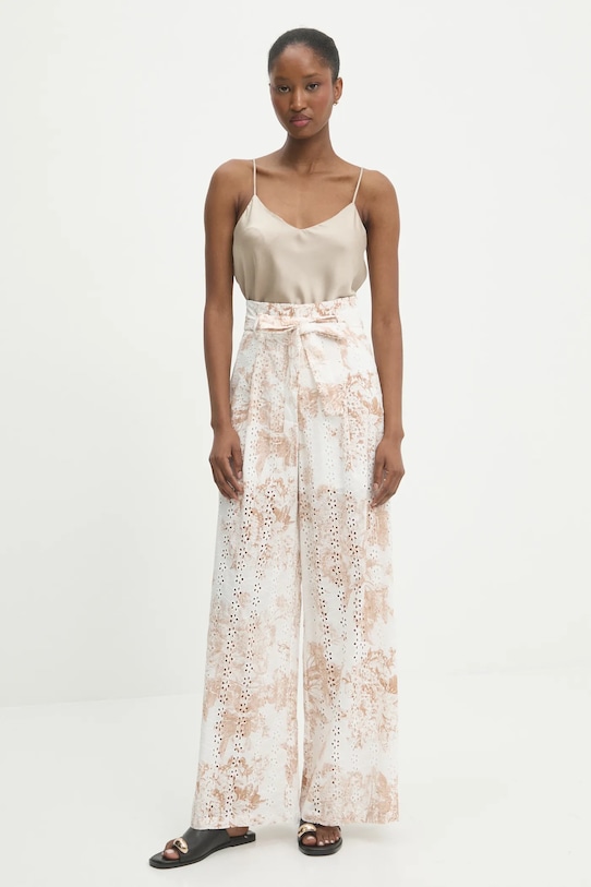 Bavlněné kalhoty Answear.LAB 3025.iak béžová WW25