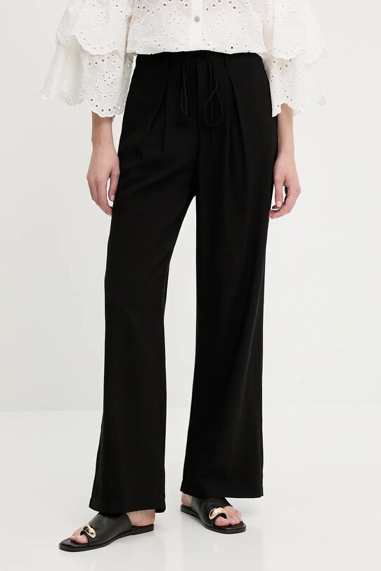 Answear Lab pantaloni panza negru MA.1310.hos