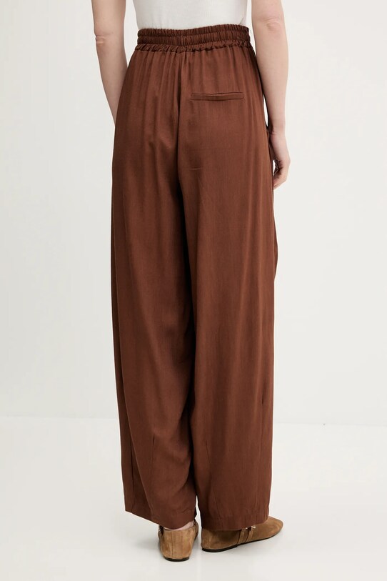 Îmbrăcăminte Answear Lab pantaloni din in LD2656.hak maro