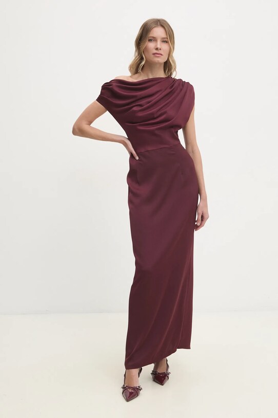 Answear Lab rochie model2.tos burgundia WW25
