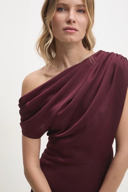 Answear Lab rochie burgundia model2.tos