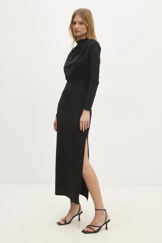 Answear Lab rochie sng.76.tos negru WW25