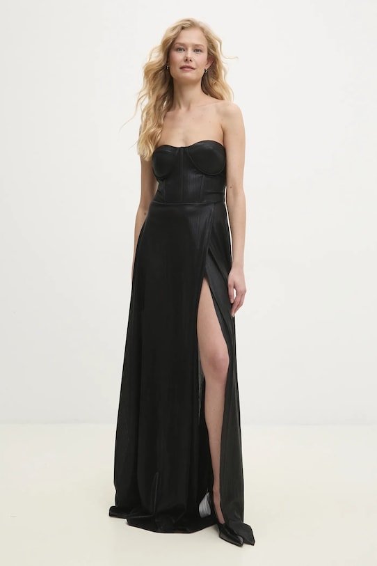 Answear Lab rochie maxi negru 97028.hos