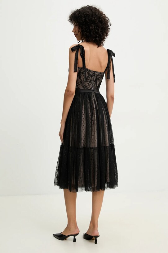 Ruházat Answear.LAB ruha 23099.hos fekete