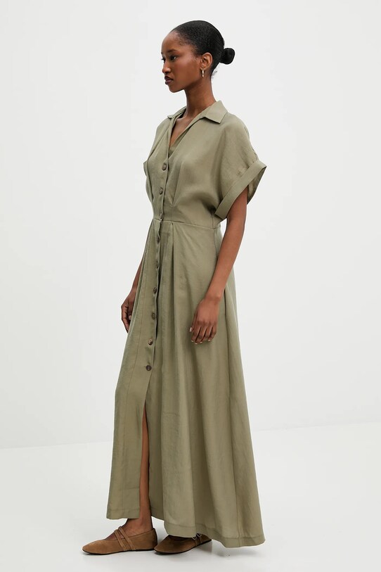 Answear Lab rochie verde sng.137.tos