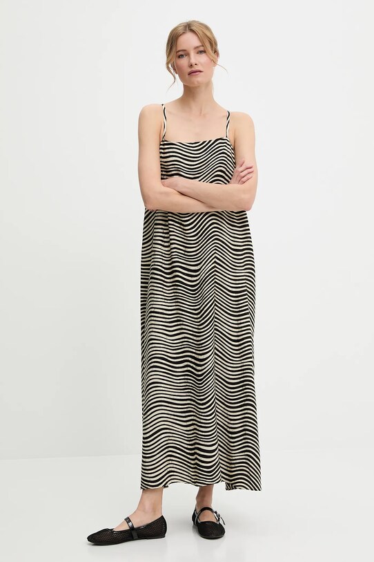 Рокля Answear.LAB райе черен 7163.tos