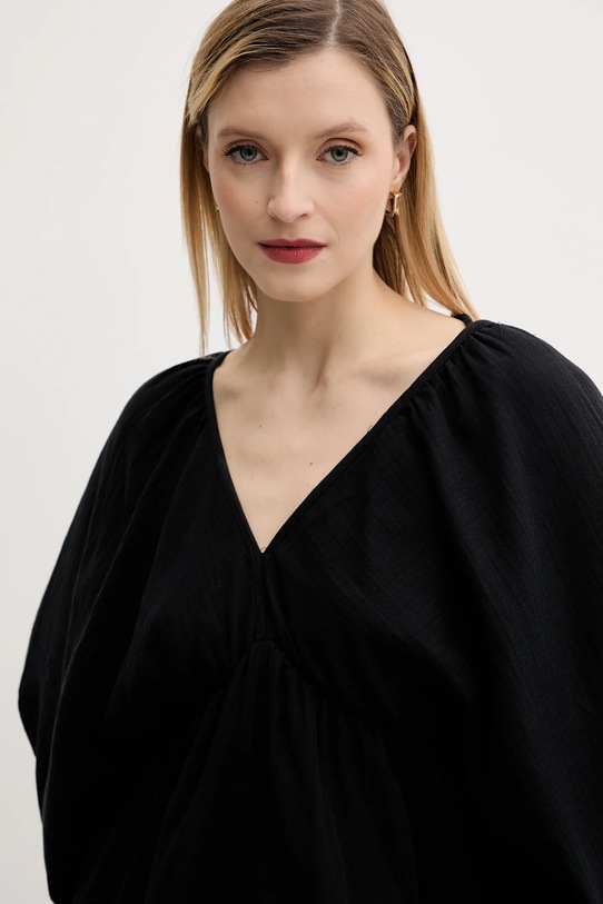 Answear Lab rochie din bumbac negru 6327.tos