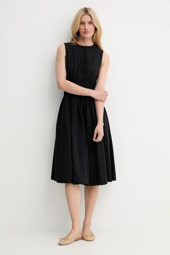Answear.LAB sukienka bawełniana 1620.tos czarny WW25