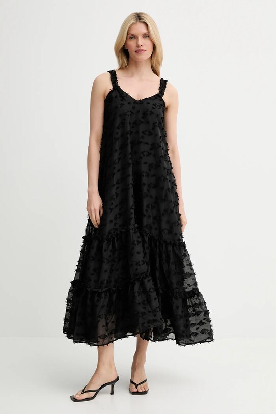 Answear Lab rochie maxi negru 6010100.tos