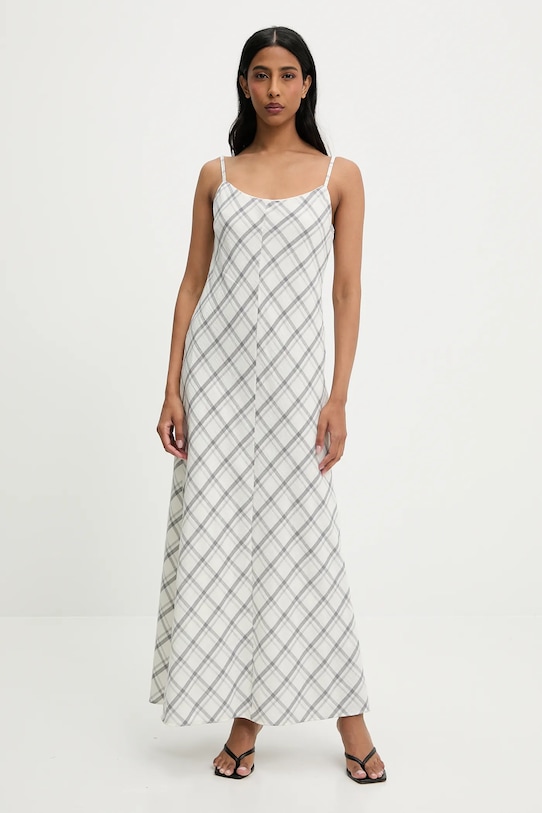 Answear Lab rochie din bumbac maxi gri N252090.tos