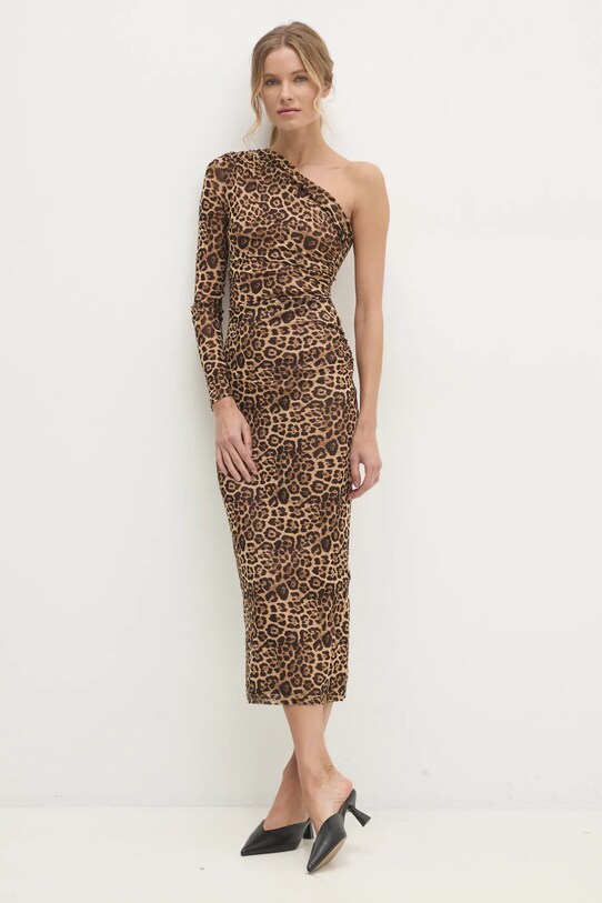 Answear Lab rochie 23209.1.flk maro WW25