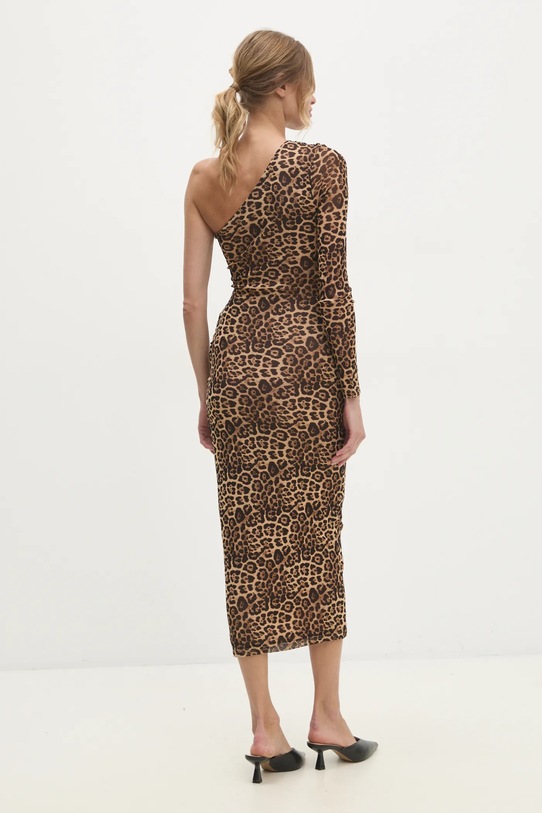 Odzież Answear Lab sukienka 23209.1.flk brązowy