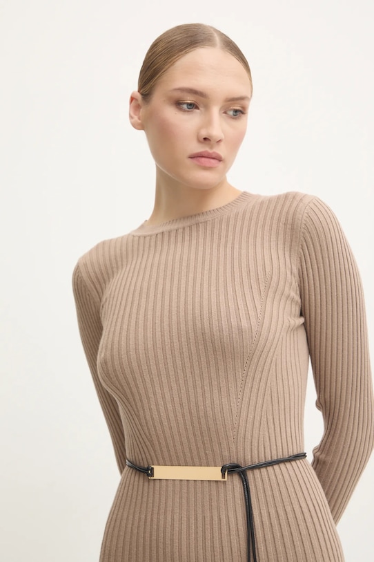 Šaty Answear.LAB hnědá 5149.HWK