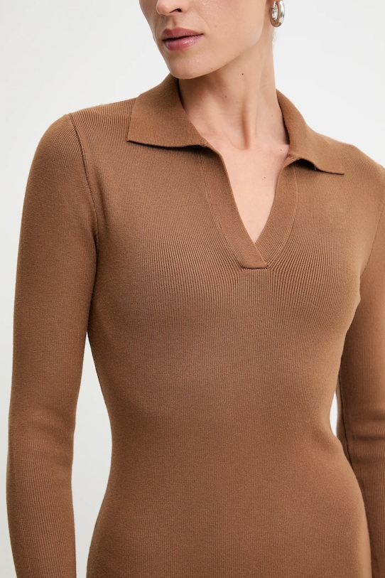 Šaty Answear.LAB hl044.ims hnedá