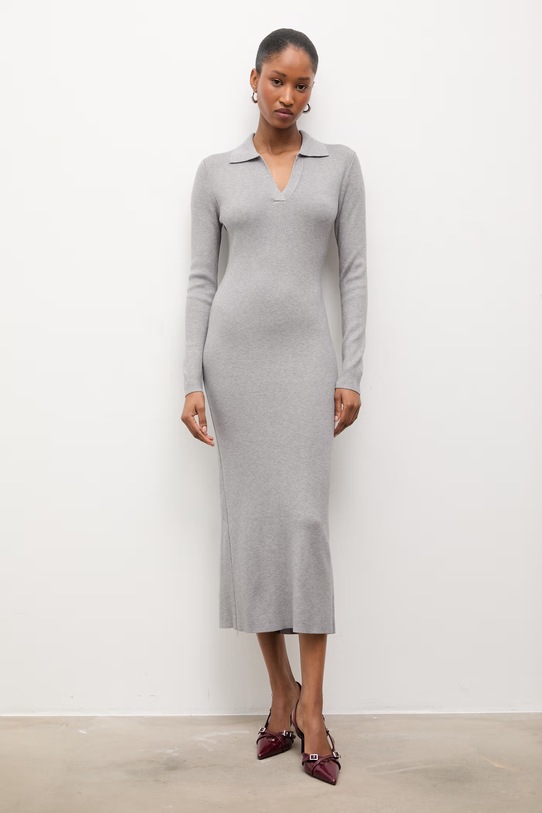 Φόρεμα Answear.LAB hl044.ims γκρί WW25