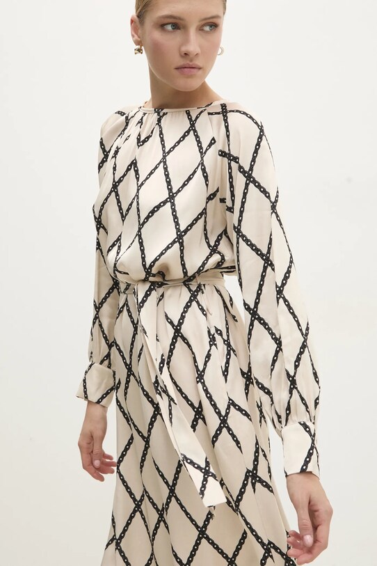 Answear.LAB sukienka beżowy d979.ios