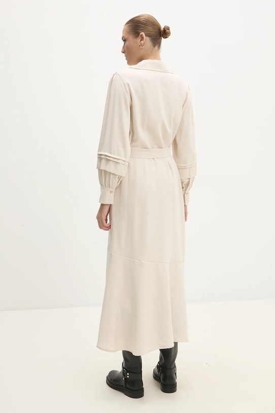 Odzież Answear.LAB sukienka ed031.ilk beżowy