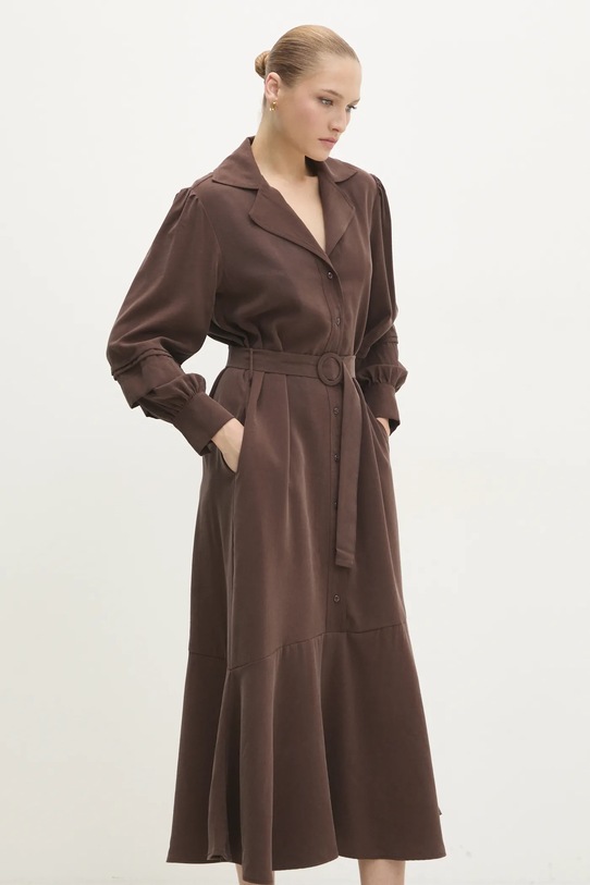 Šaty Answear.LAB hnedá ed031.ilk