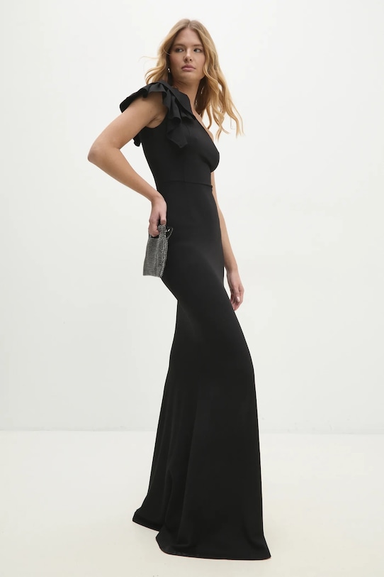 Šaty Answear.LAB s elastanom čierna 5353.ilk