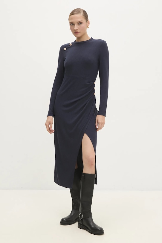 Answear Lab rochie midi bleumarin 4565D.hms