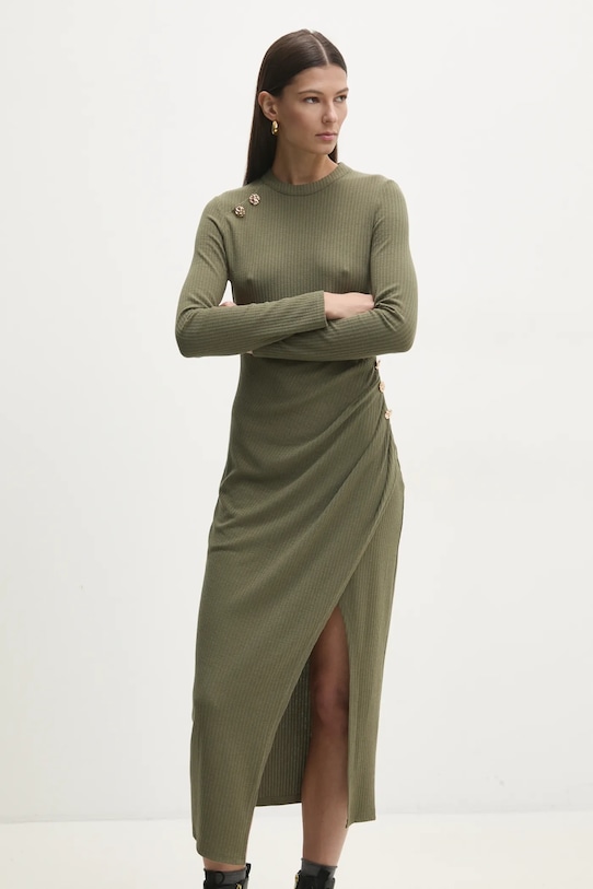 Answear Lab rochie midi verde 4565D.hms