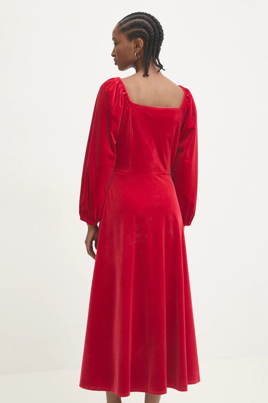 Îmbrăcăminte Answear Lab rochie de catifea r10338.FLK rosu