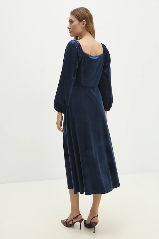 Îmbrăcăminte Answear Lab rochie de catifea r10338.FLK bleumarin