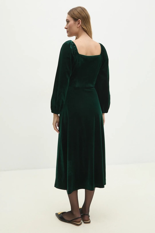 Odjeća Haljina od velura Answear.LAB r10338.FLK zelena