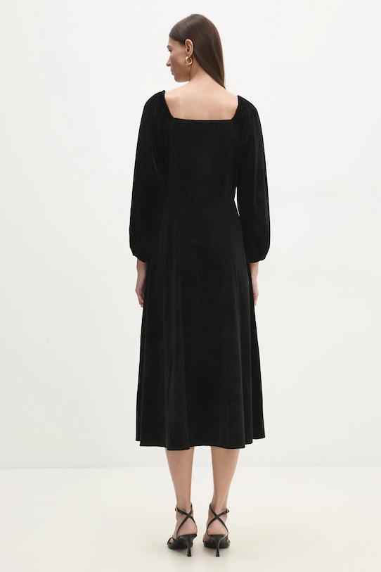 Одежда Платье из велюра Answear.LAB r10338.FLK чёрный