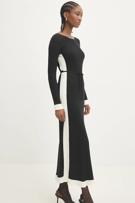 Φόρεμα Answear.LAB μακρύ μαύρο 6367.fos