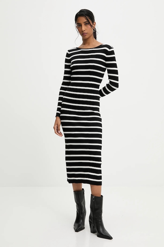 Answear.LAB sukienka casual czarny 8414517.hos