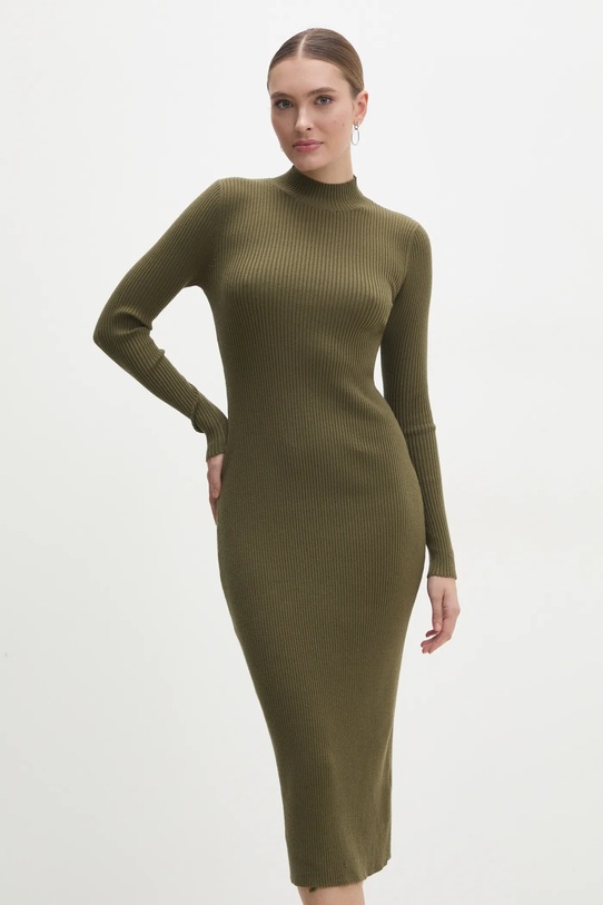 Answear Lab rochie midi verde C6108.hms