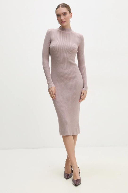 Answear.LAB sukienka C6108.hms brązowy WW25