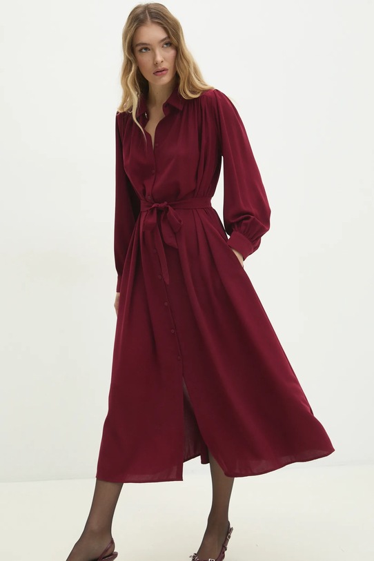 Answear Lab rochie 23138YR.hos burgundia WW25