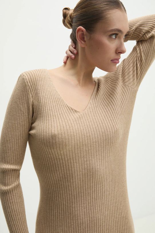 Сукня Answear.LAB коричневий C3307.B.HWK