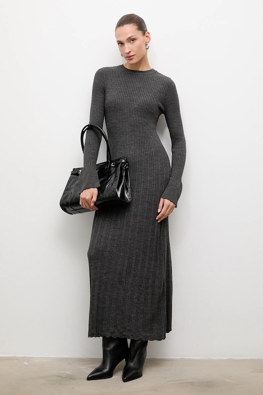 Answear Lab rochie 10817.tms gri WW25