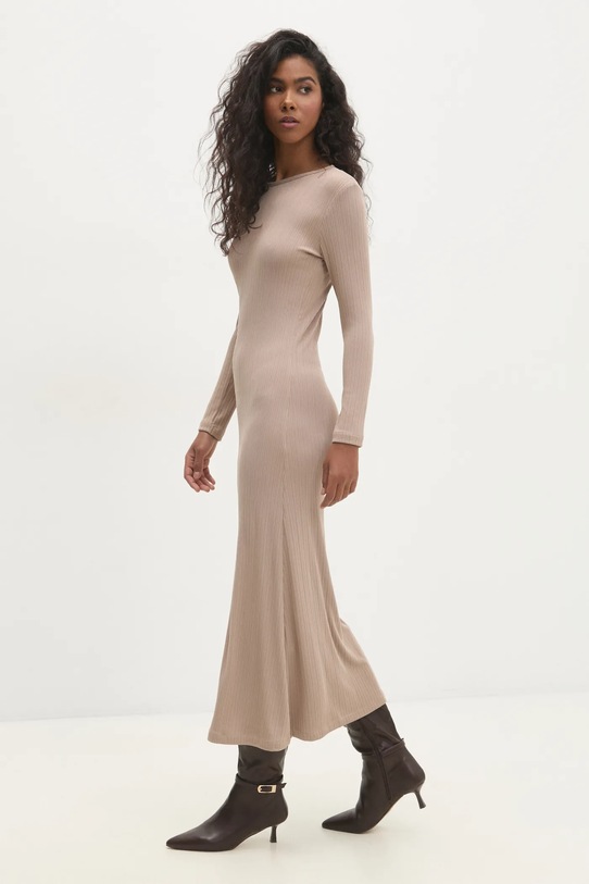 Answear Lab rochie bej 1010008.tms