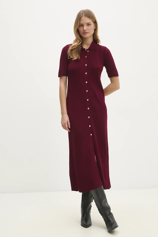 Answear Lab rochie khl1.tms burgundia WW25