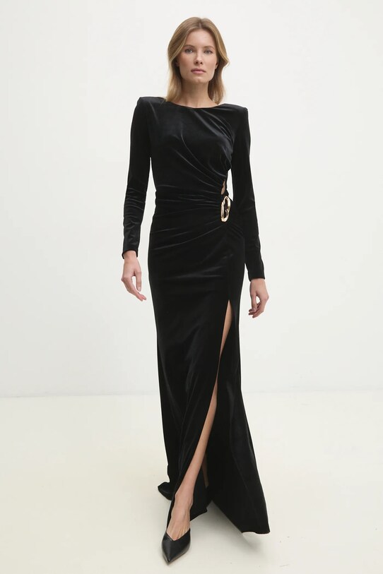 Answear Lab rochie de catifea 57931.tos negru WW25