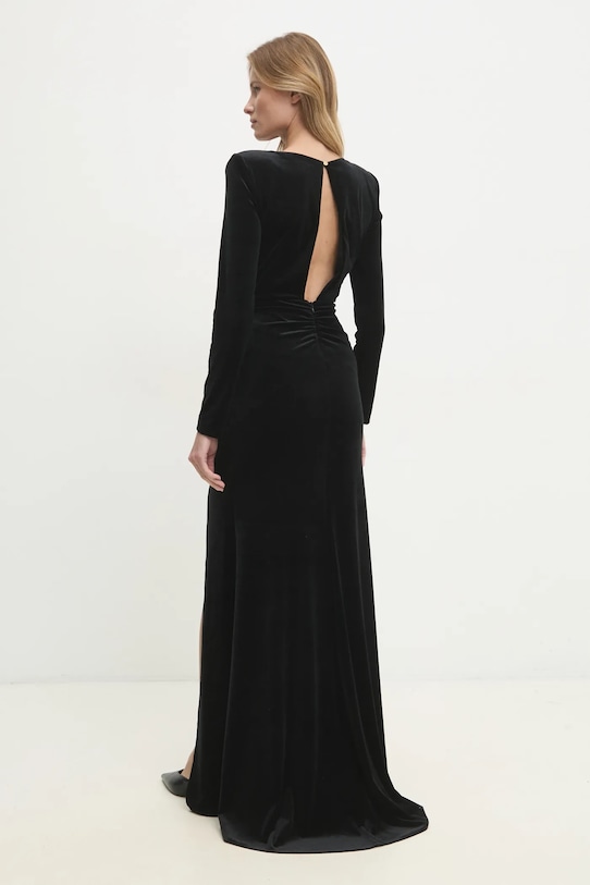 Odzież Answear.LAB sukienka welurowa 57931.tos czarny