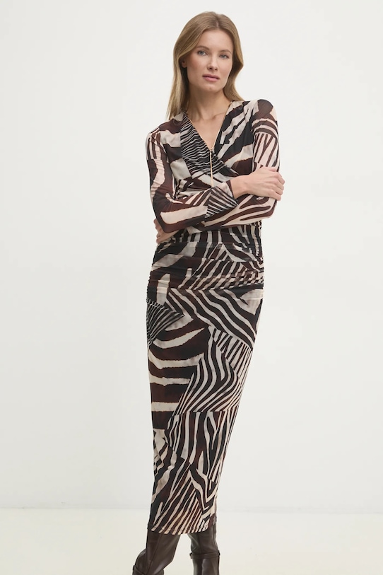 Answear.LAB sukienka 57890.tos brązowy WW25