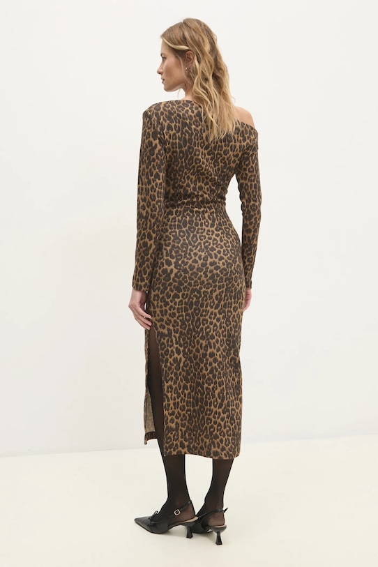 Odzież Answear.LAB sukienka LD1953.HWK brązowy