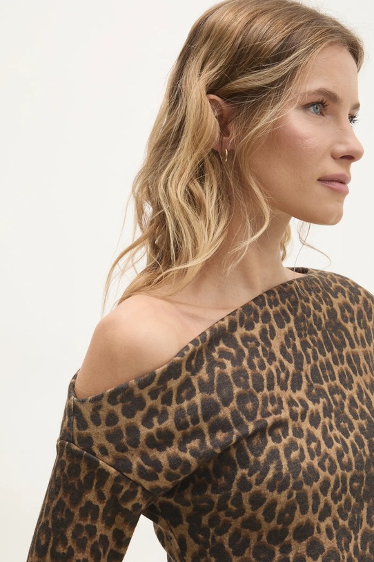 Answear.LAB sukienka brązowy LD1953.HWK