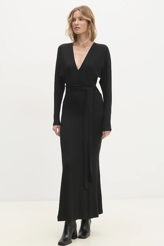 Answear.LAB sukienka LD2023.HWK czarny WW25