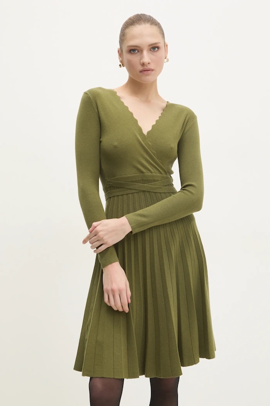 Answear.LAB sukienka zielony 5159.HWK