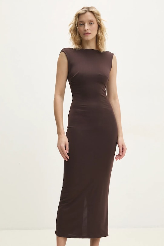 Answear Lab rochie maxi maro 7636.ilk