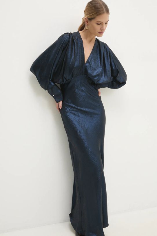 Šaty Answear.LAB maxi námořnická modř LOLA.ijs